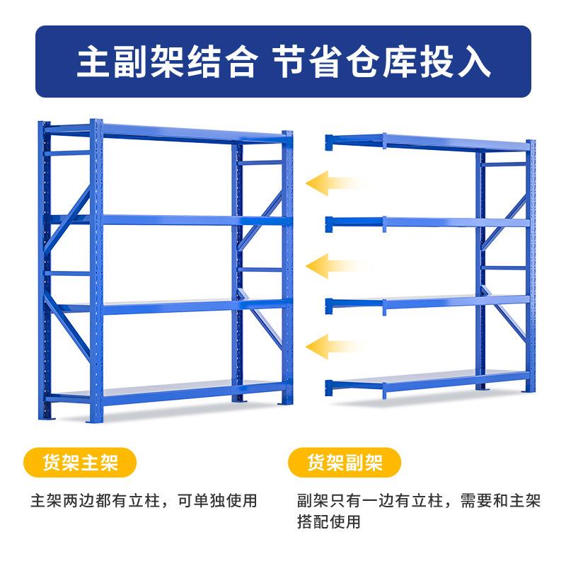 三层仓库储货架仓货架置QEB物架家用地下室储藏架室物轻型中储型