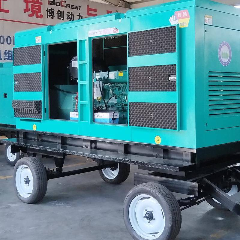 200KW柴油发电组低油机耗噪音发电机2低00KW移车动BC-200GF拖静音