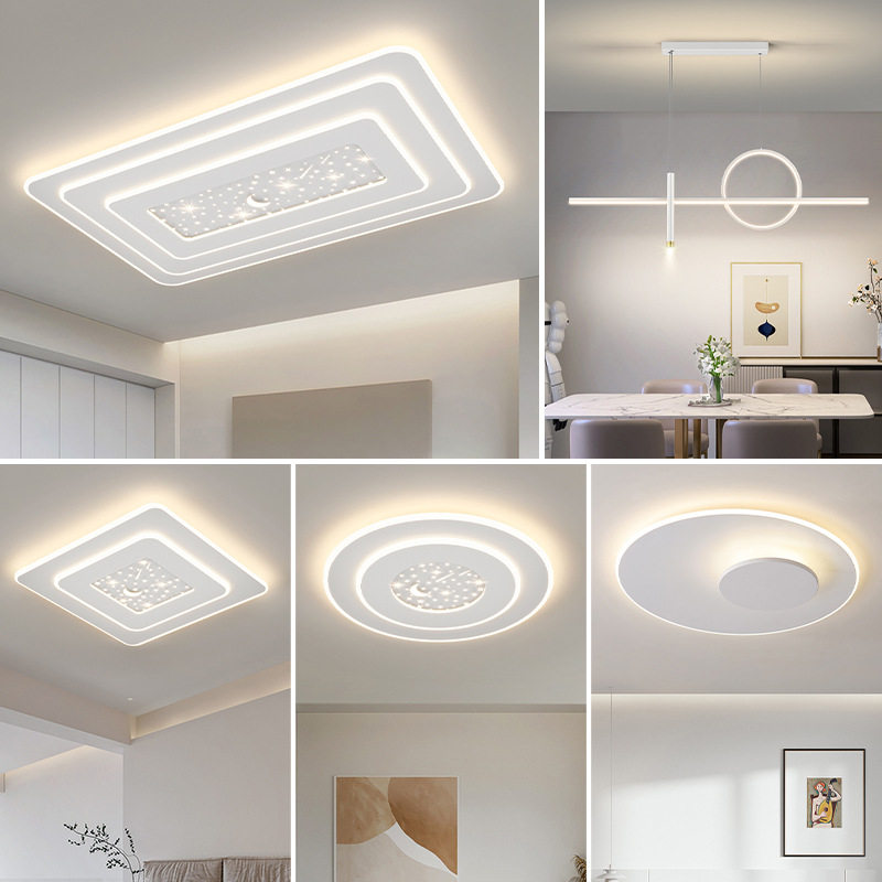 星空吸顶灯客厅主卧室灯简约现代灯具房间餐厅圆灯网红主卧led