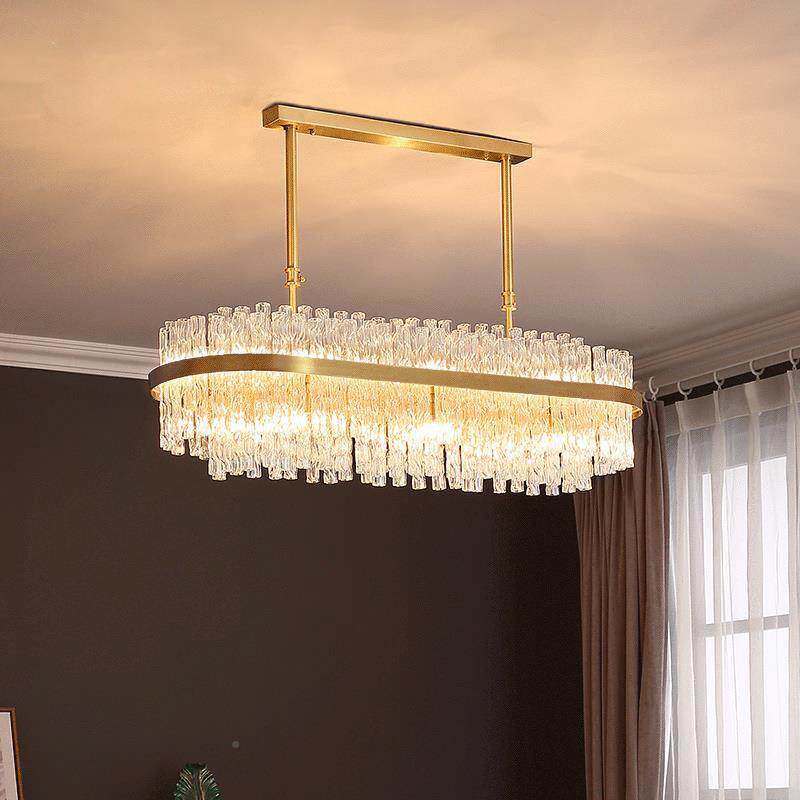 设后计师奢现代全铜吊灯样板间客厅轻水902晶灯灯餐厅灯卧室网红