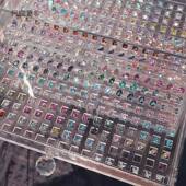 品华别墅子新款 亚克力收纳货华子美甲钻小饰MZF抽现屉整理收纳麦