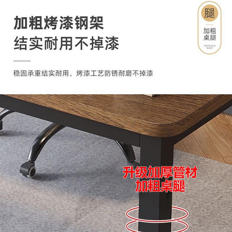 电脑桌子简易书桌生学习桌台式办公卧桌形室家学用桌子长方ZWE工