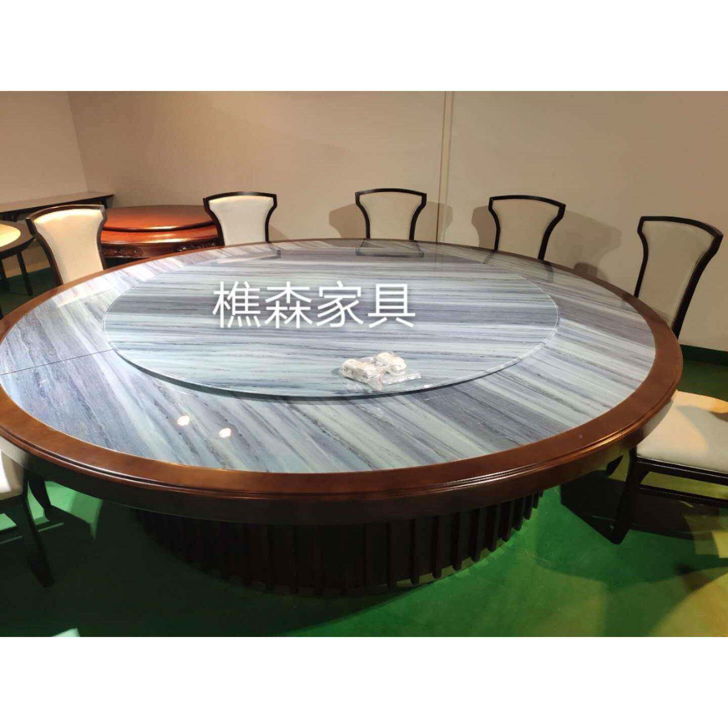 广电动桌餐厂家广州新电中式HDT酒店动东餐桌直销