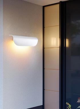 简约单面防别发光ld长条壁灯户外水墅庭院花园围墙壁灯IUN走廊楼e