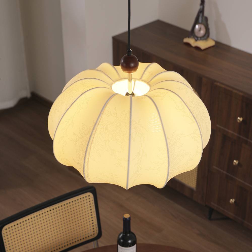 法式中古布艺客厅吊灯复古衣帽间卧室灯餐厅吧台灯南洋美式书房灯