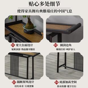 拓爵中式玄古关桌置物台入户对条案复端门景柜非实木窄94753正dω