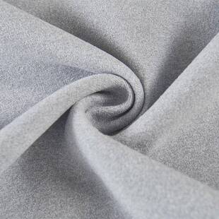 海宁许村锦瑟纺色织双无品牌/天丝尼绒雪尔窗帘全遮奶光油色