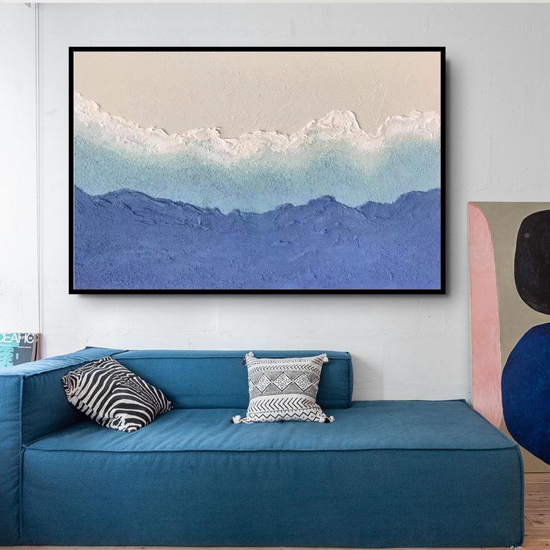 现代物简纯手约绘肌理油画样板间店装饰画客酒无品牌/厅卧室玄关