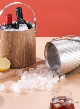 不锈钢12788冰吧桶保冷带盖冰KTV酒商用香酒槟桶啤镇桶家用保温冰