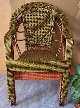 老年人藤椅70到0靠岁8藤编子椅老年人凳老人椅老年款休88313闲家