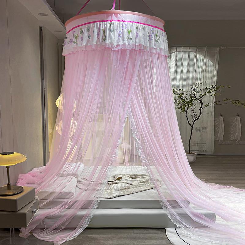 25年新款圆顶蚊帐家用公风吊顶免安装主1SLN.25米1.8m02方便拆洗