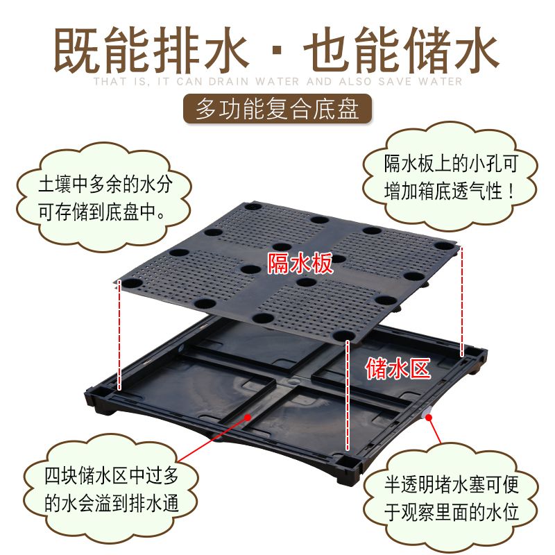 种植箱种菜盆专用蔬菜室内家庭阳台塑料花盆高脚特大清仓户外花箱