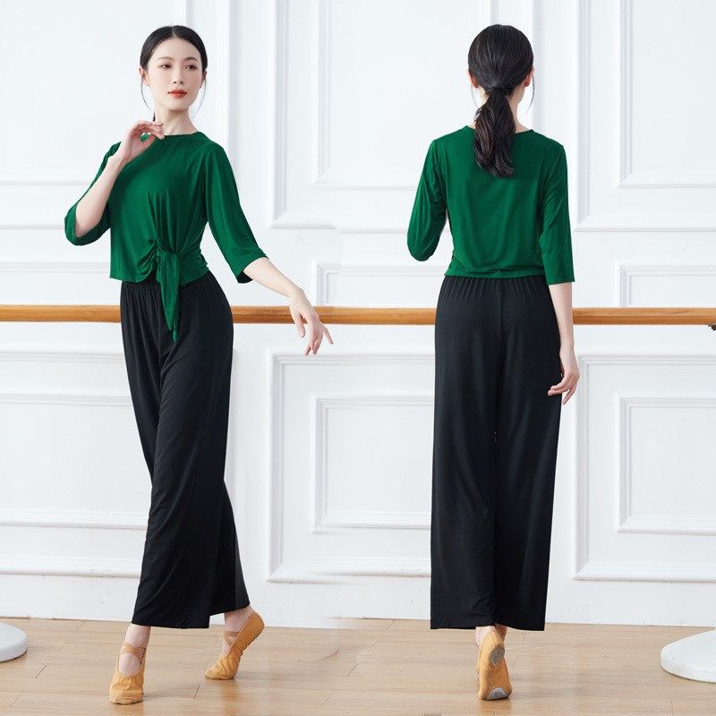 速发舞蹈练功服基人舞蹈成阔服瑜伽服训腿裤广场舞蹈表演服