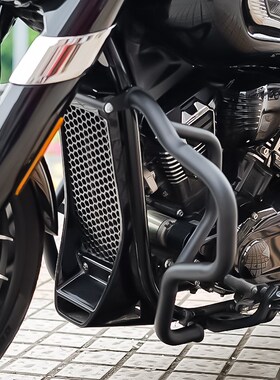 适用香帅YES418护杠防摔杠改z装防水皮边包全盔包折叠后靠背货架