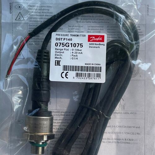 丹佛斯DSTP140压力感测器水与空气介质适用不锈钢4-W20mA变送器
