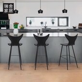 吧台椅椅子现代简约家用吧椅靠B背椅高脚凳吧台凳岛台椅子吧凳子