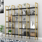 产品展示b架货架多层置物架落地花店隔断陈列架子化妆品样品展示