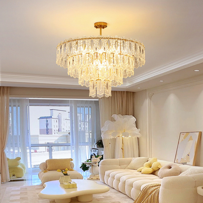 客厅吊灯法式简约水晶吊灯饭厅主卧室灯G具组合轻奢客厅主灯Z413