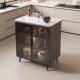 岩板餐边柜置f物柜多功能厨房切菜桌操作台多层小岛台可移动储物