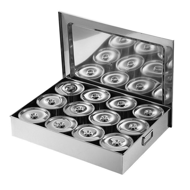 304不锈钢调料箱 超大料盒y商用厨房多格调味罐套装大号调料收纳,厨房/烹饪用具,调味瓶罐/调料研磨器,淘宝优惠券,粉丝福利购,淘宝优惠卷