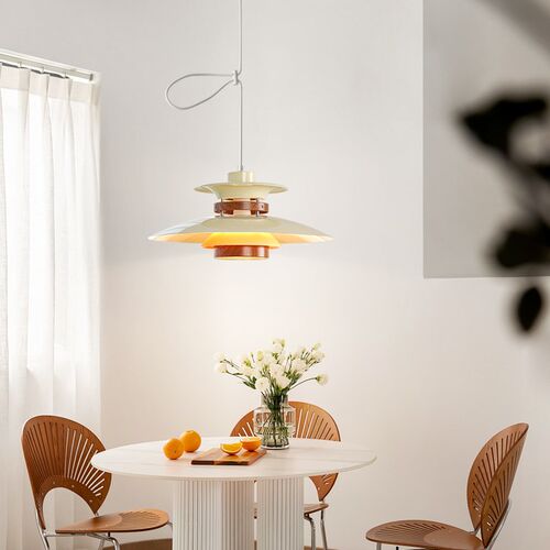 摇臂餐厅吊灯PH5飞碟灯侘寂风复古民宿书房N复古吧台茶室可移位灯