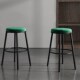 黑色吧台椅岛台铁艺椅子现代简约家用高脚凳无靠背V吧台凳子高脚