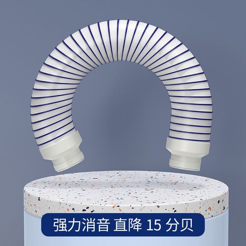新风消音管风管TPV软r管中段消音消音器通用管道风机消音降噪软管