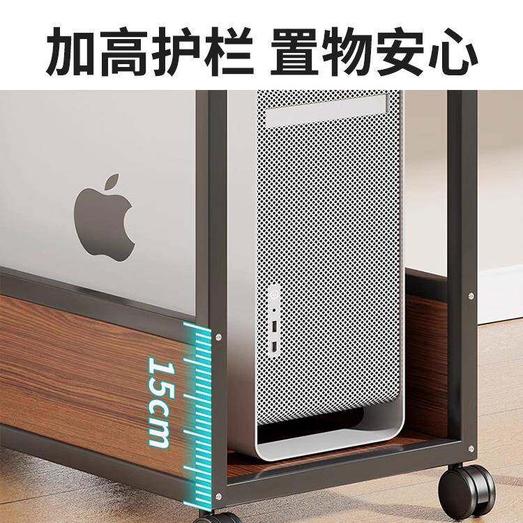 机箱托架台电办脑式主机双层可移动底地座EMV托盘公室置式打印机