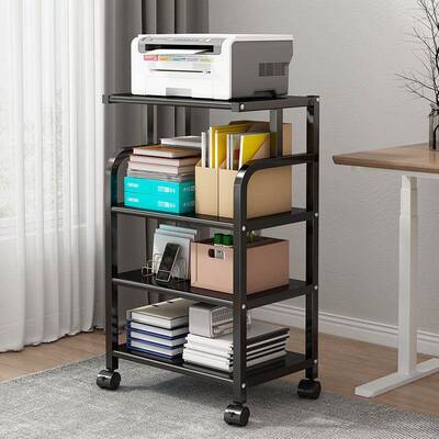 印打机置物脑架落地办公室文件收柜纳架工位放置可移动电PYF主机