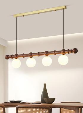 一字魔中豆餐美厅吊灯创意法式古吧台岛台餐桌灯复古实BT-KY301木