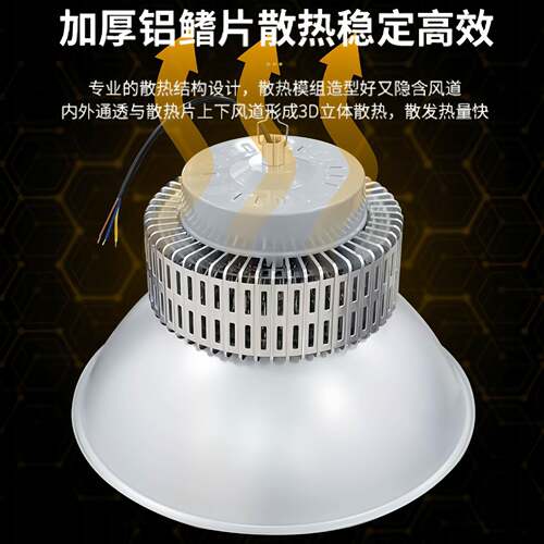 工100wAIB300wled矿灯200w仓灯天棚超亮LED灯厂房吊专用仓库照明