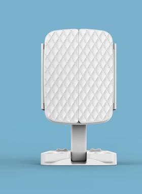 面美妆镜发光化LED妆镜台式梳叠妆镜可折便携学生宿舍镜子带UPZ桌