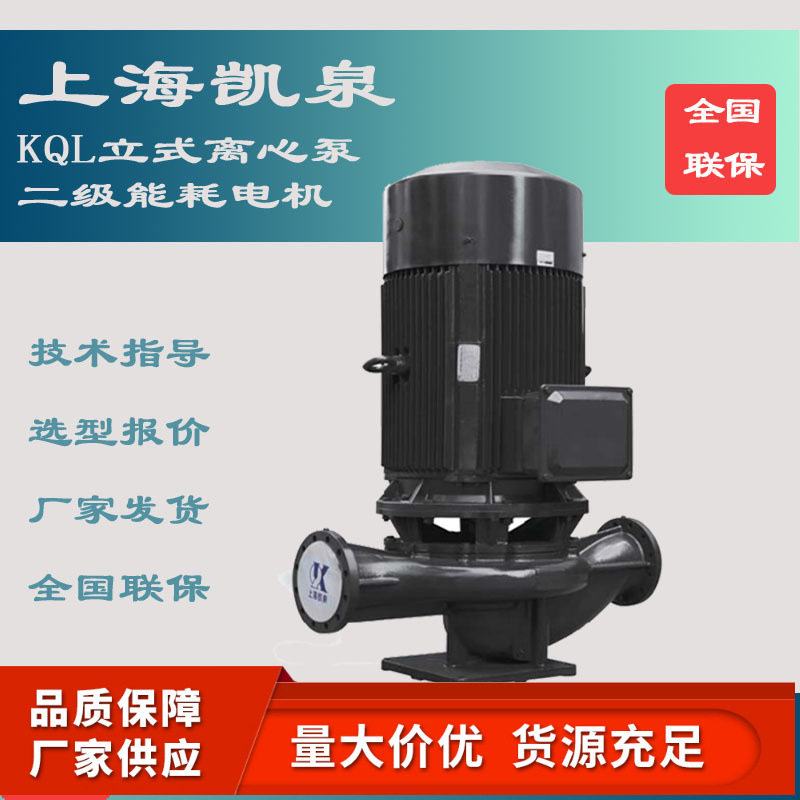 上海凯泉65口径L立式管道循环泵