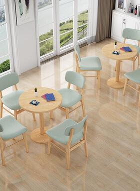 接待圆区桌椅售楼椅简处酒店桌实木餐桌全XGA实木现代约商用场所