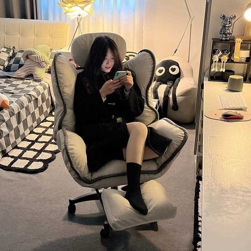 家用懒人电脑椅懒人沙发单人久午睡学生椅子靠背休闲可躺办公座椅