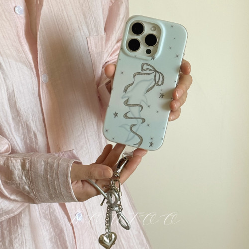 NOWTOO原创蓝色渐变闪粉海豚双层imd磨砂苹果iphone手机壳独特好看新款2025网红爆款适用14/15/16/17promax