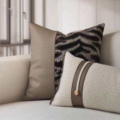 样板房抱枕轻奢简约现代软装沙发客厅靠垫方枕样板间酒店抱枕