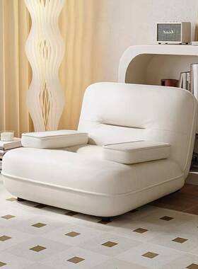 慵懒风黑色单人甲壳虫沙发设计师款酒店客厅皮艺办公室双人位沙发