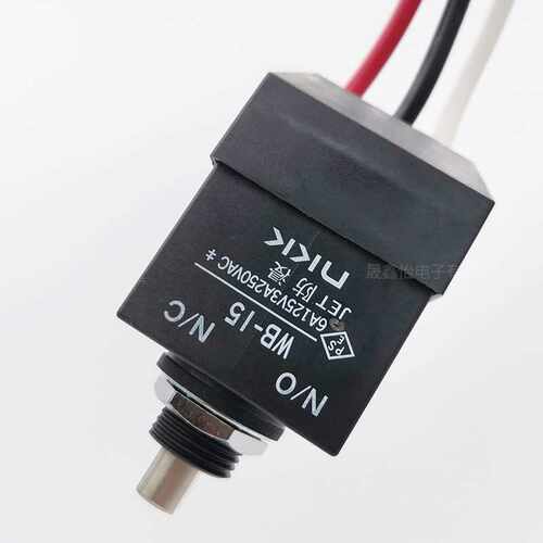 NKK WB-15 日开 防水按钮汽车带线开关 IP67 开孔12MM 6A250V