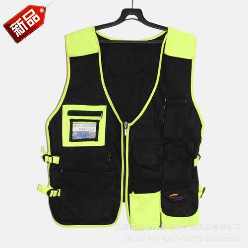 厂供多功能工具包马甲优质帆布加厚背心工地电工维修劳保工具马甲