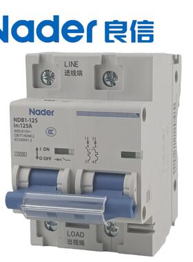 Nader上海良信NPDB1125C型空气开关家用1P-2小型CEN断路器3PP4微
