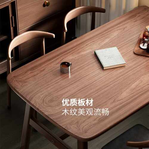AL餐桌家用小户型现代简约出租房用长方形饭桌客厅餐饮商用桌椅组