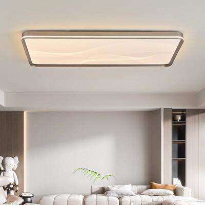 2极85025新款意式简客大厅主灯卧室现代约轻奢气简长方形大厅吸顶