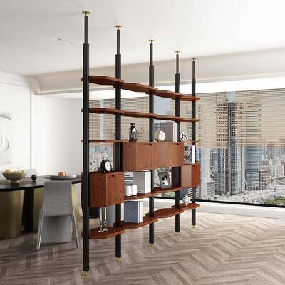 户门FMK-7109现入代玄关双面柜风隔断铁艺置物架客屏收纳柜极厅简