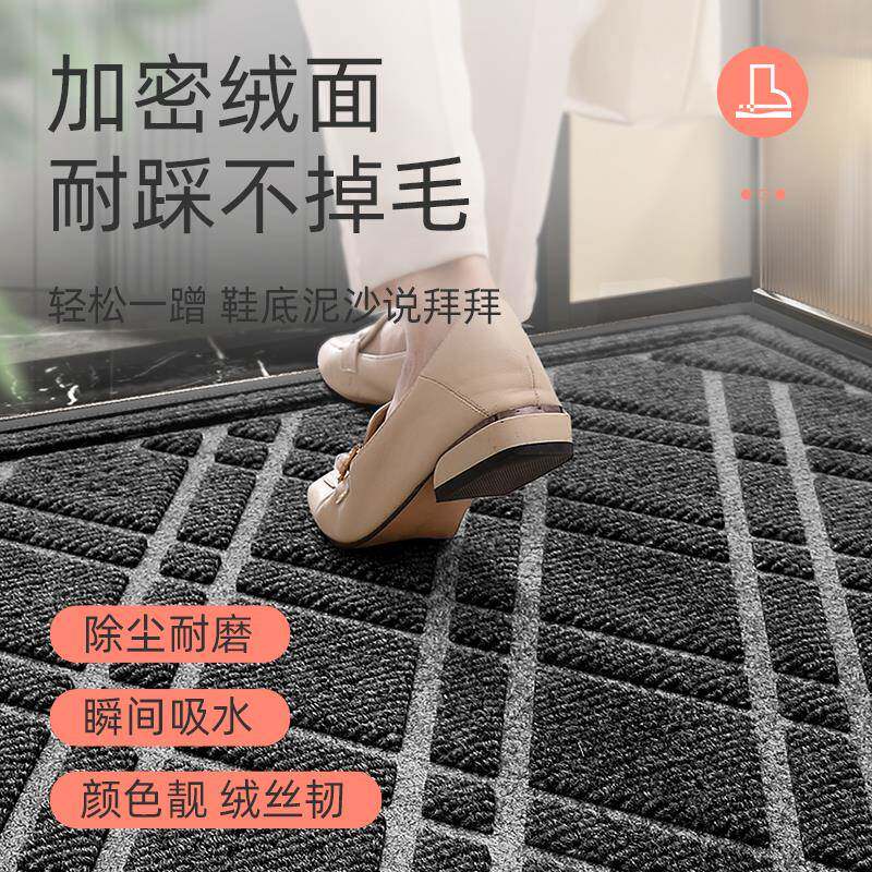 入户地垫门垫门口家用耐脏防滑进门加厚脚垫豪宅酒店门外玄关地毯