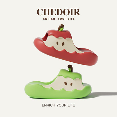 苹果拖鞋2026夏季新款女士拖鞋外穿厚底可爱一字拖凉拖鞋室内家居