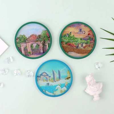 厦门鼓浪屿厦门大学特色风景文创纪念品创意送朋友小礼物流沙杯