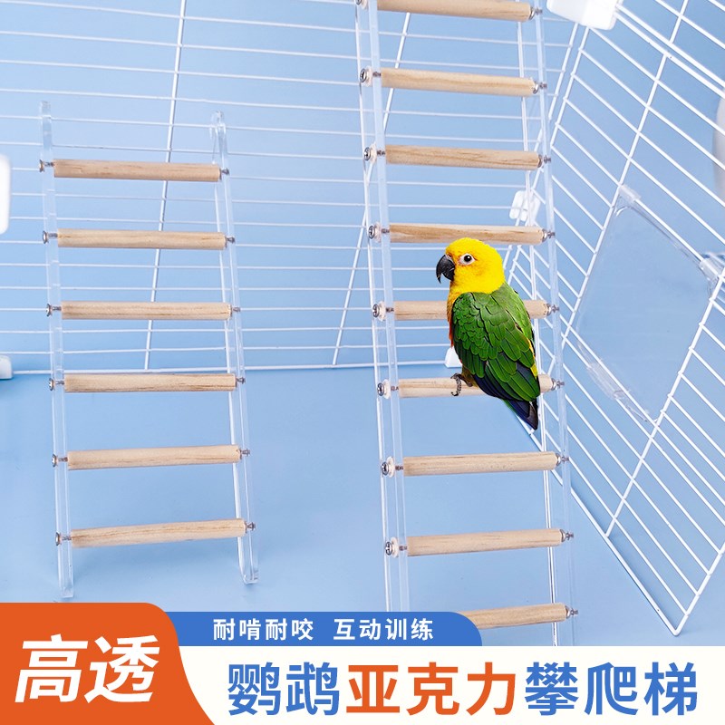速发鹦鹉攀爬梯站力克亚云梯鸟玩具牡丹玄凤虎皮站架子杆站台用品