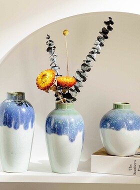 速发装德镇桌面陶瓷创意迷你摆件艺术简约家居饰品高档轻奢景饰