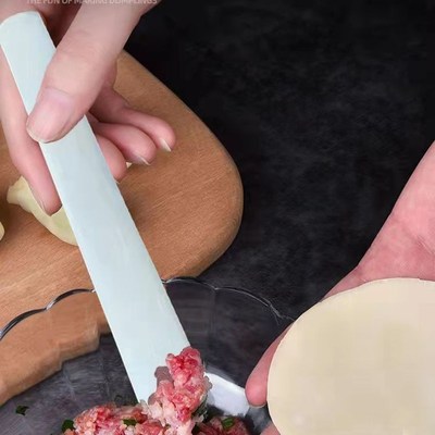速发26牛子包饺子挑馅勺饺匙子扁匙牛扁尺子挖馅勺包骨子肋骨包馅